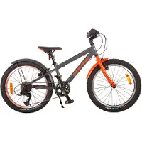 Volare Kinderfahrrad Rocky - 20 Zoll - Grau Orange - 6 Gänge