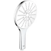 GROHE Vitalio Smartactive 150 Handbrause 3 Strahlarten, Handduschbrause mit Kopf, Chrom, 9,5 l/min