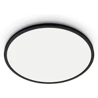 Wiz Superslim Deckenleuchte 14 W, Wi-Fi/Bluetooth, Schwarz, Wi-Fi 4 (802.11n), 802.11b, 802.11g, LED, Metall, Kunststoff, Nicht austauschbare(s) Leuchtmittel