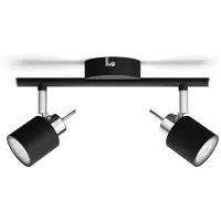 Philips Meranti Decken-/Wandspot, 2x, Strahler Oberflächenbeleuchtung, GU10, 2 Glühbirne(n), LED, 220-240 V, Schwarz