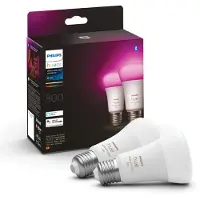 Philips White & Color Ambiance E27 (Doppelpack, ersetzt 60 Watt)
