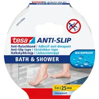 TESA BATH & SHOWER 55533-00000-11 Skridsikker tape Transparent (L x B) 5 m x 25 mm 1 stk