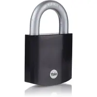 Yale Hangschloss gehärteter Stahl 63mm, Bügelhöhe 27mm, Maximum Security