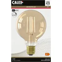 Calex Lichtquelle 4,5W - E27 - GLB95 - Led - Long Filament Gold