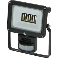 Brennenstuhl LED Strahler JARO 3060 P (LED Fluter zur Wandmontage für außen IP65, 20W, 2300lm, 6500K, mit Bewegungsmelder), Schwarz, IP65, Metall, I, IK08, Schwarz