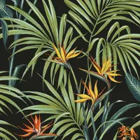 Superfresco Vliestapete "Strelitzia Blätter" gemustert FSC zertifiziert, mit lebhaftem Druck, 10 Meter Länge