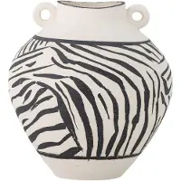 Bloomingville Togo Vase | Schwarz | Steingut | 82060714