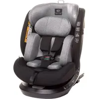 4Baby | Kindersitz - mit 360 Grad drehbarem Isofix-System, I-SIZE, 0-36 kg, 40-150 cm, vorwärts- und rückwärtsgerichtet, Dunkelgrau - ROTO-FIX