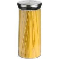 5five Simply Smart Einmachglas Nixo, Vorratsglas, Glas, Edelstahl, Transparent, 1.7 L, 135298