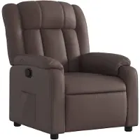 vidaXL Relaxsessel Braun Kunstleder