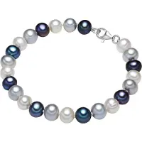 Valero Pearls Armband - Sterling Silber Perlen-Armband Süßwasser-Zuchtperl - Gr. 20 CM - in Mehrfarbig - für Damen