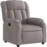 vidaXL Relaxsessel Taupe Stoff