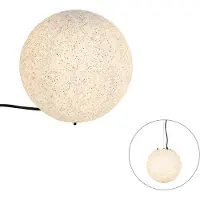 QAZQA Moderne Außenleuchte Grau 25 cm IP65 - Nura