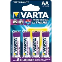 Varta - Lr06 professionelle Lithium 1 .5V 4 X AA - 6106301404