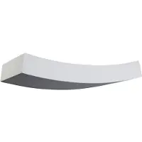 LINDBY - Modern Design Wandleuchte weißer Gips - LeanderI 2-flammig I Wohnzimmer I Schlafzimmer - Rechteckig - LED geeignet G9
