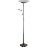 LINDBY LED Deckenfluter Ragna , dimmbar, für Wohn- / Esszimmer, Metall, Modern, LED Stehlampe