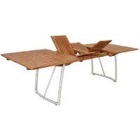 Gardissimo Edelstahl/ Akazienholz Gartenausziehtisch "Kyoto" holz