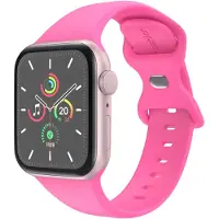 IMoshion Silikon-Armband⁺ für Apple Watch | 44/45/46/49 mm - Größe M/L - Barbie Pink