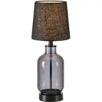 Markslöjd Costero Tischleuchte H43 Smoke/Black - , Costero, Schwarz, für Wohnzimmer, Glas