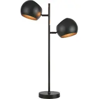 Markslöjd Edgar 2 Tischleuchte Black - , Edgar, Schwarz, für Wohnzimmer, Metall, Modern