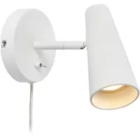 Markslöjd Crest Wandleuchte Weiß - , Crest, dimmbar, Weiß, für Wohnzimmer, Metall, Modern
