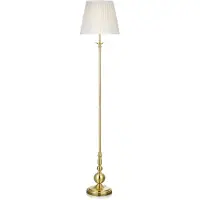 Markslöjd Stehlampe Imperia, weiß / opal, für Wohn- / Esszimmer, Metall, Antik, Stehlampe