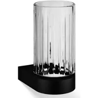 DECOR WALTHER Becher Century Wandmodel Kristall Cutting Black Matt