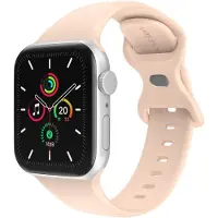 IMoshion Silikon-Armband⁺ für Apple Watch | 44/45/46/49 mm - Größe M/L - Sand Pink