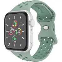 IMoshion Silikon Sport⁺ Armband für Apple Watch | 44/45/46/49 mm - Größe M/L - Light Green & Green