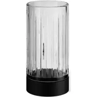 DECOR WALTHER Becher Century Standmodel Kristall Cutting Black Matt