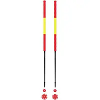 Les batons d'Alain - Skitourenstöcke - Espagne - Größe 135 cm - Rot