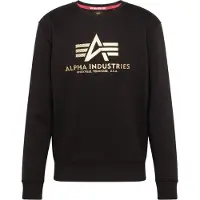 Alpha industries modernes Herren Sweatshirt mit Baumwolle Schwarz