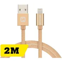 Swissten Datenkabel Textil USB / Lightning 2.0 M