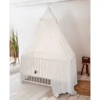 Deconet Moskitonetz Himmelbett Bambus Baby Castle Weiß