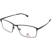 Carrera Herren CARRERA 8896 BLX Rahmen von BRILLEN Metall Schwarz/Rot Quadratisch