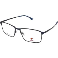 Carrera Herren CARRERA 8896 FLL Rahmen von BRILLEN Metall Blau undurchsichtig Quadratisch