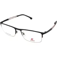Carrera Herren CARRERA 8899 BLX Rahmen von BRILLEN Metall Schwarz undurchsichtig/Rot Quadratisch