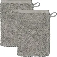 Cawö Waschlappen Pure Uni Stone (6er Set)