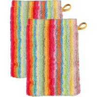 Cawoe Waschlappen Stripes Stripes Multi (6er Set)