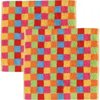 Cawö Kosmetiktuch Cube Karo Multi (6er Set)