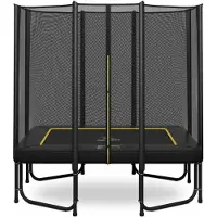 Magic Jump Rechteckige Trampolin 153 x 214 cm Black mit Sicherheitsnetz