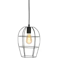 Mexlite Pendelleuchte Minimalics 1-flammig Schwarz Matt 15x15cm