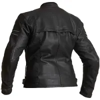 Halvarssons Risberg Damen Motorrad Lederjacke, schwarz, 42