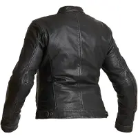 Halvarssons Orsa Damen Motorrad Lederjacke, schwarz, 36