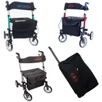 Antar Set! Neu! Leichtgewicht, Aluminium, klappbarer Rollator mit bequemer Transporttasche! 1 St