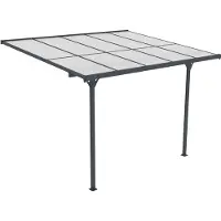 Fornorth Terrassenüberdachung 313x254x220-260cm