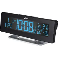 Alecto WS-2500 - Digitale wecker mit Wetterstation, schwarz/silber