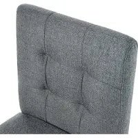 Beliani Barhocker Grau 2er Set Polsterbezug Rechteckig Modern