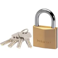 Masterlock Vorhängeschloss, massives Messing, 40mm, O6mm