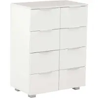 vidaXL Sideboard Hochglanz-Weiß 60x35x80 cm Holzwerkstoff